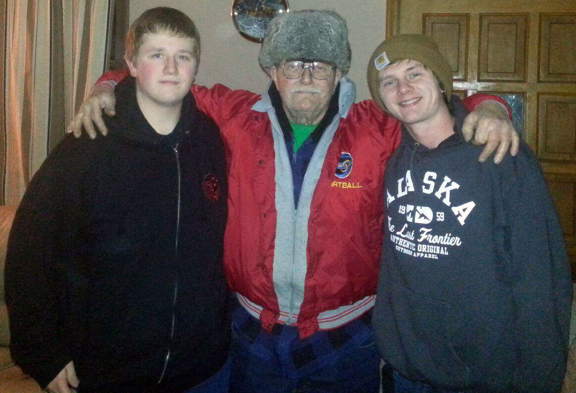 Kieth with grandson's