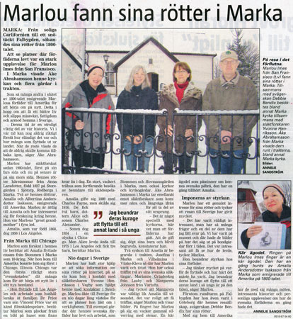 Marlou Imes in Marka, Sweden, 2008
