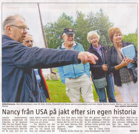 Nancy Simpson in Marka Sweden Sep 1 2010